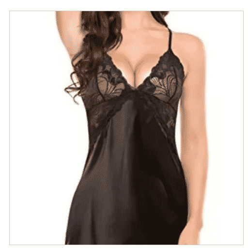 Fashion Women Lace Nightwear Sexy Pajamas Silk Babydoll Lingerie Lace Sleepwear