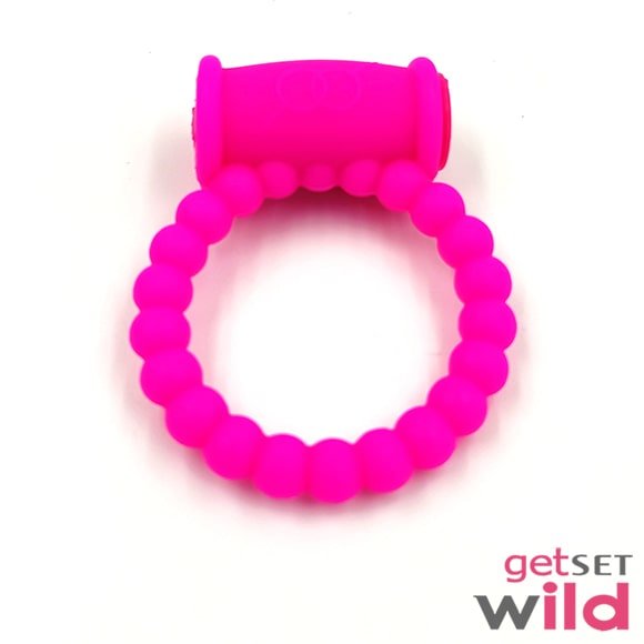 Lovely Vibrating Ring For Male Longer Ring With Chain Of Beads For Extra Fun Beaded
