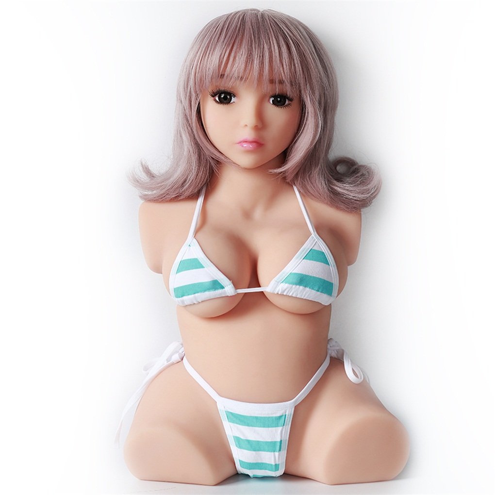 EMMA Silicone Half-Body Sex Doll With Head Boobs Belly and Vagina