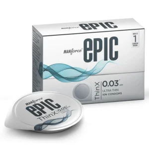 Epic ThinX Silicon Ultra Thin Condoms, Lubricated Latex Condoms