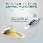 Epic ThinX Silicon Ultra Thin Condoms, Lubricated Latex Condoms